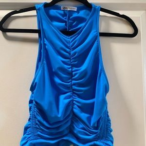 Zara Ruched Halter Top